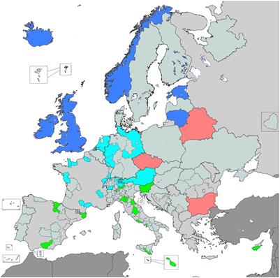 Geographical and temporal differences in gastric and oesophageal cancer registration by subsite and morphology in Europe